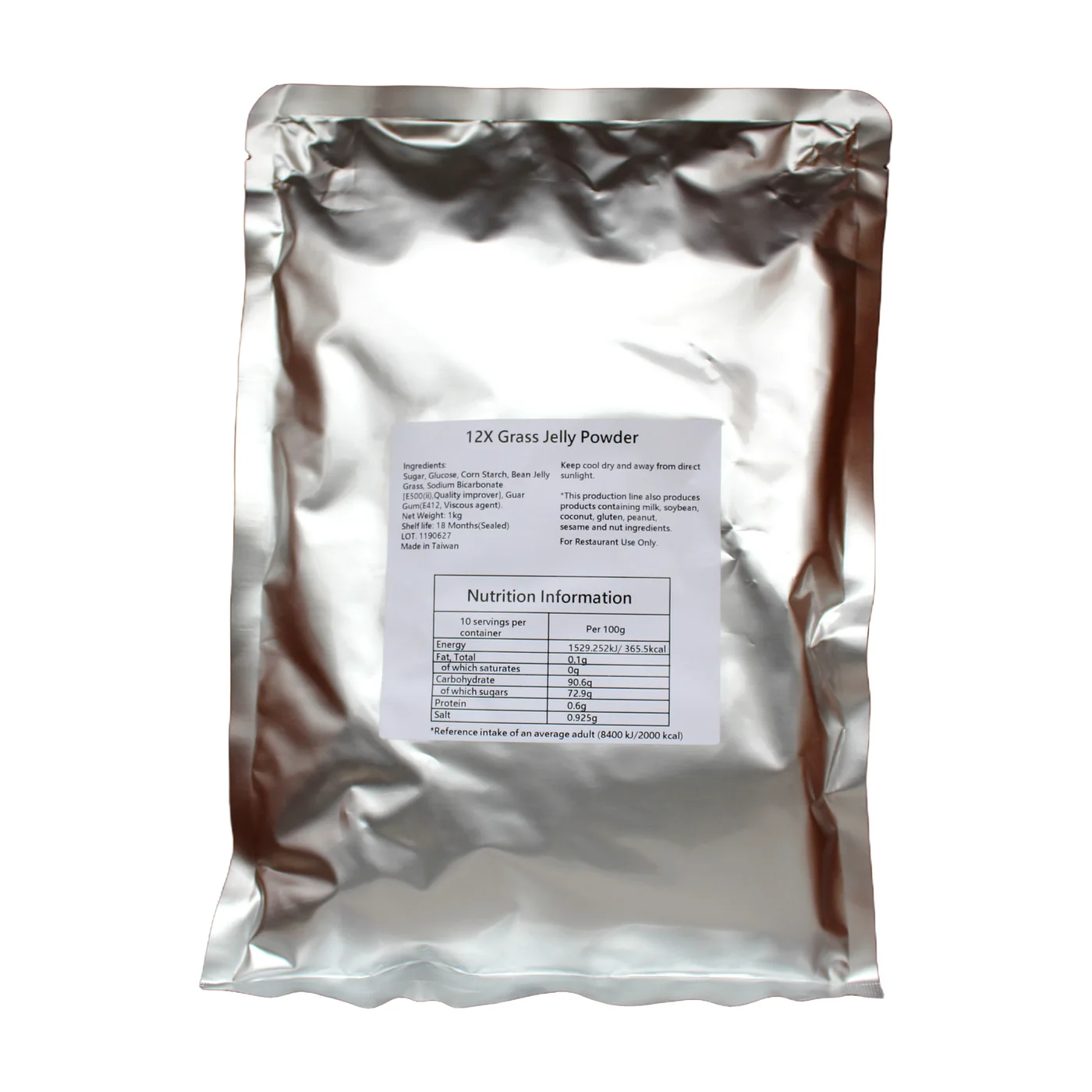 Grass Jelly Powder packaging, product photo