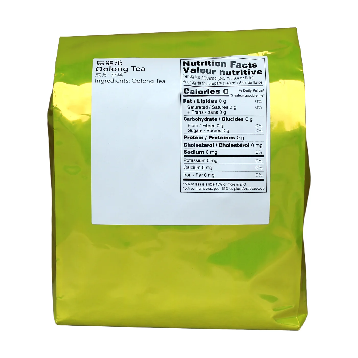 Oolong Tea packaging, product photo